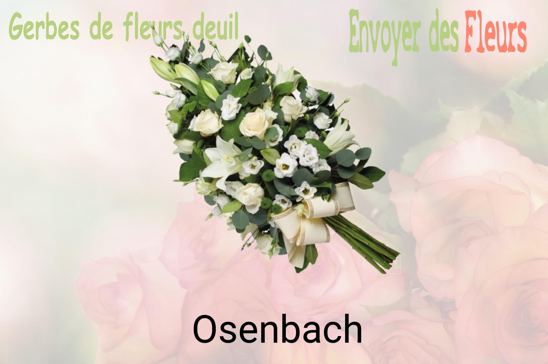 Gerbe de fleurs de deuil livrée à Osenbach